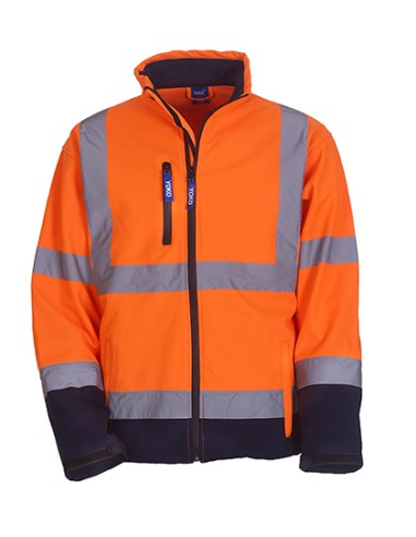 Y-HVK09-Hi-Vis 2 Bands et Braces Softshell Jacket